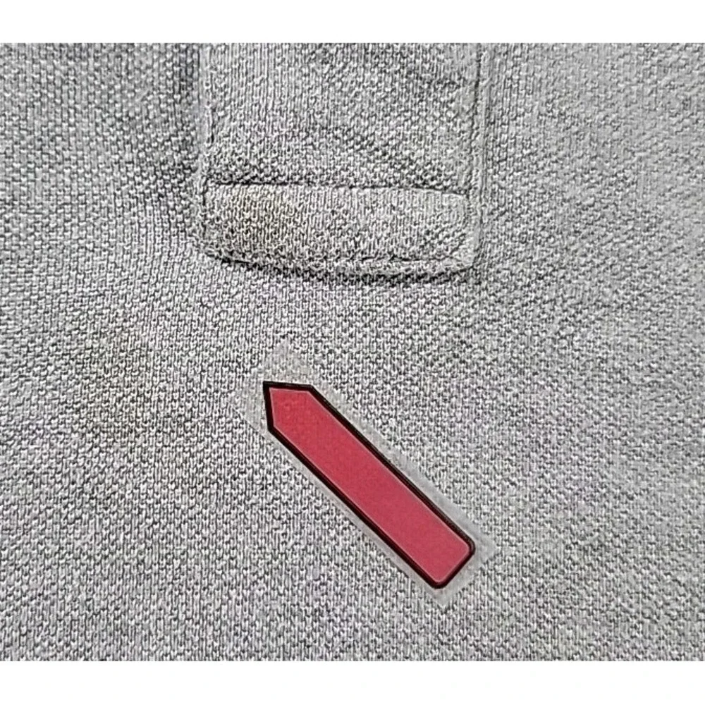 Polo Ralph Lauren VINTAGE 90s Men's Polo Shirt Long Sleeve XL GRAY‎ 100% Cotton